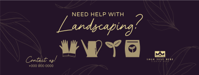 Minimalist Landscaping Facebook cover Image Preview