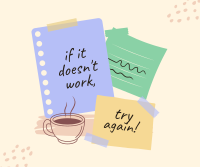 Post it Motivational Notes Facebook post Image Preview