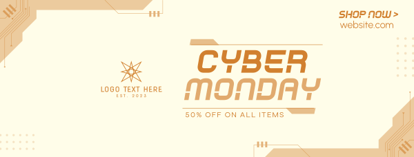 Circuit Cyber Monday Facebook Cover Design Image Preview