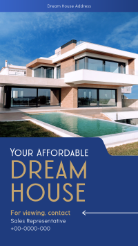 Affordable Dream House Facebook Story Design