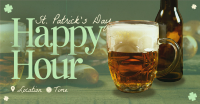 Modern St. Patrick's Day Happy Hour Facebook ad Image Preview
