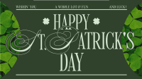 Modern Nostalgia St. Patrick's Day Greeting Video Image Preview