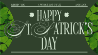 Modern Nostalgia St. Patrick's Day Greeting Video Design