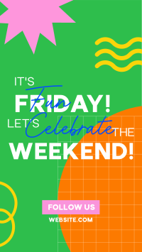 Friday Party Weekend Facebook story Image Preview