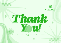 Quirky Thank You Postcard Image Preview