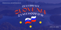 Slovenia Statehood Celebration Twitter Post Preview