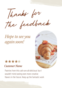 Cafe Customer Feedback Flyer Design
