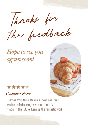 Cafe Customer Feedback Flyer Image Preview
