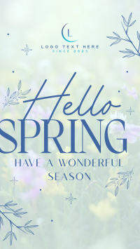 Hello Spring YouTube Short Design