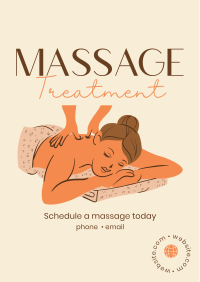 Best Massage Treatment Flyer Design