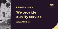 Plumbing Service Provider Twitter post Image Preview