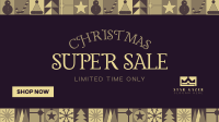 Modern Christmas Sale Facebook Event Cover Image Preview