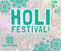 Mandala Holi Festival of Colors Facebook Post Design
