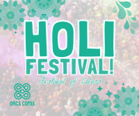 Mandala Holi Festival of Colors Facebook post Image Preview