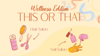 This or That Wellness Salon Facebook Event Cover Design