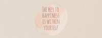 Key to Happiness Facebook Cover Design