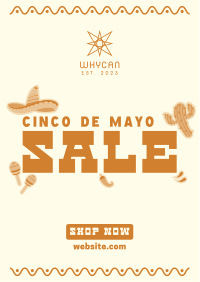 Cinco de Mayo Stickers Flyer Design