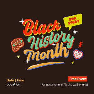 Multicolor Black History Month Instagram post Image Preview