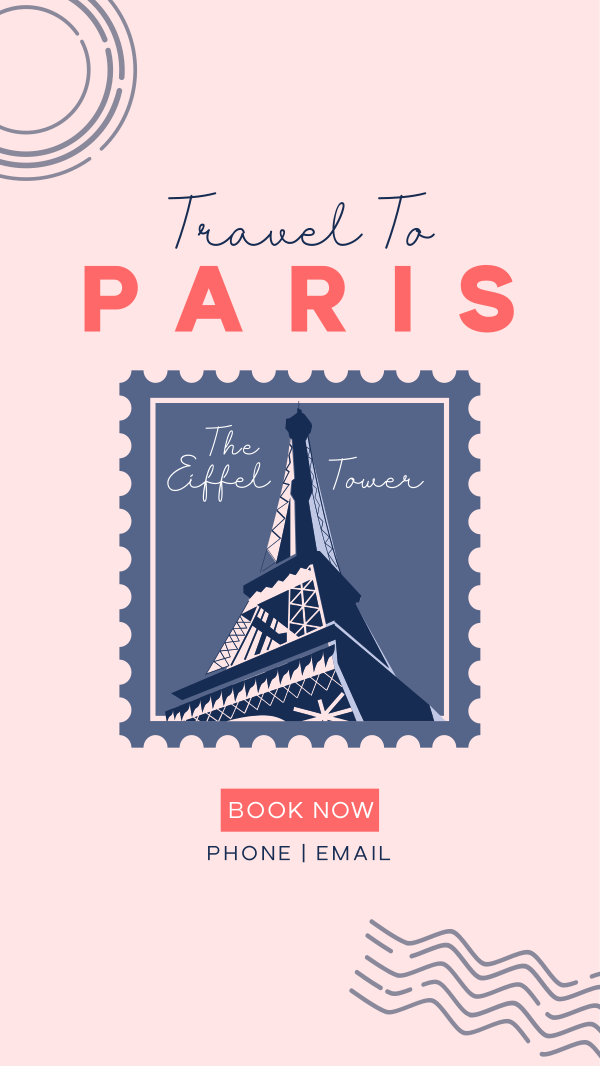 Welcome To Paris Instagram Story Design Image Preview