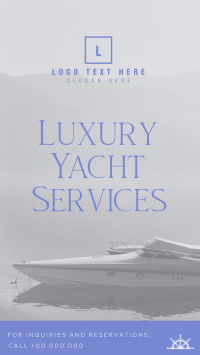 Luxury Yacht Services TikTok video Image Preview
