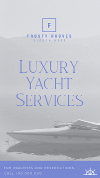 Luxury Yacht Services TikTok Video Image Preview