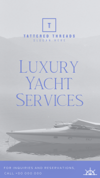 Luxury Yacht Services TikTok Video Image Preview