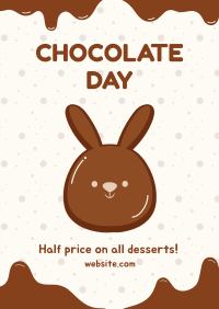 Chocolate Bunny Flyer Design