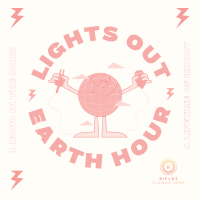 Earth Hour Lights Out Instagram post Image Preview