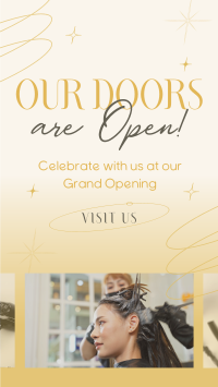 Grand Opening Salon Facebook Story Design