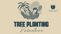 Minimalist Planting Volunteer Facebook event cover Image Preview