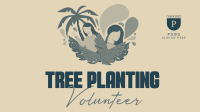 Minimalist Planting Volunteer Facebook Event Cover Design