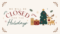 Closed for the Holidays Animation Image Preview