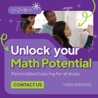 Math Professional Tutor Instagram Post Preview
