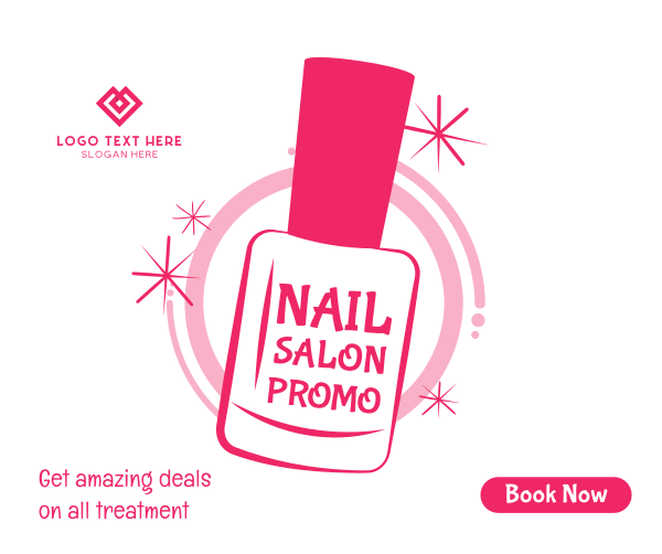 Nail Salon Discount Facebook Post Design