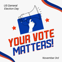 Your Vote Matters Instagram post Image Preview