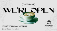 Minimalist Coffee Menu Facebook Event Cover Image Preview