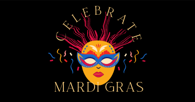 Masquerade Mardi Gras Facebook ad Image Preview