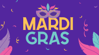 Mardi Gras Celebration Facebook Event Cover Design