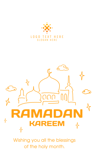 Ramadan Outlines Instagram story Image Preview