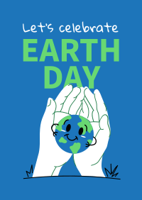 Holding Earth Poster Design