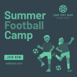 Summer Football Camp Instagram post Image Preview