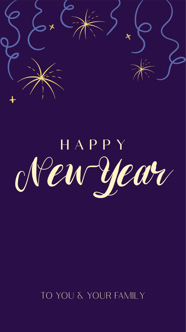 New Year Wishes Instagram Story Design Image Preview
