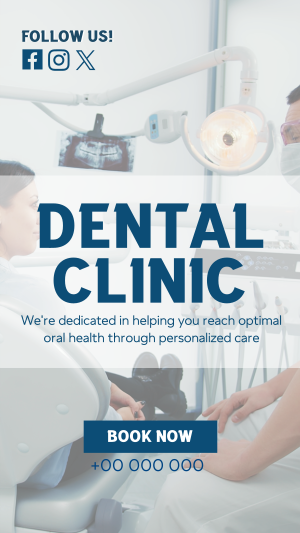 Dental Care Clinic Service Instagram story Image Preview