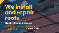 Quality Roof Service Facebook Event Cover Design