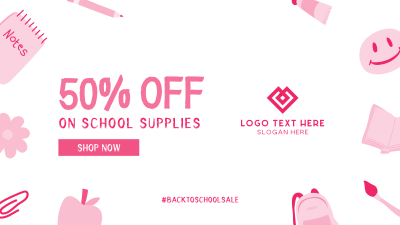Back to School Discount Facebook event cover Image Preview
