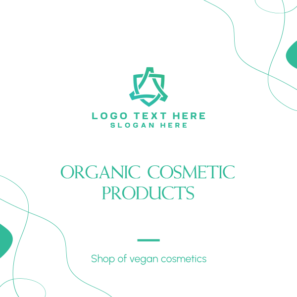 Organic Cosmetic Instagram Post Design Image Preview