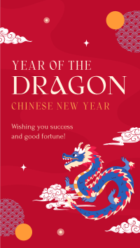 Year Of The Dragon Facebook Story Design