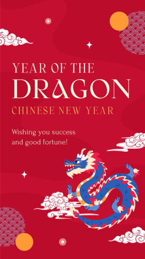 Year Of The Dragon Facebook story Image Preview