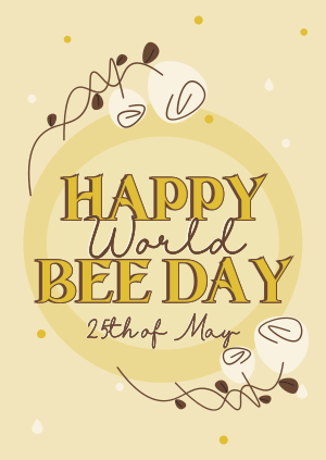 Happy World Bee Poster Image Preview