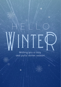 Cozy Winter Greeting Poster Design